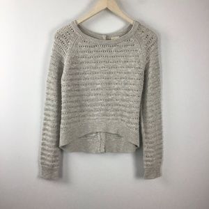 Anthropologie Sweaters - Anthropologie Moth Button Back Hi/Low Cream Sweate Anthropologie Sweaters - Anthropologie Moth Button Back Hi/Low Cream Sweate